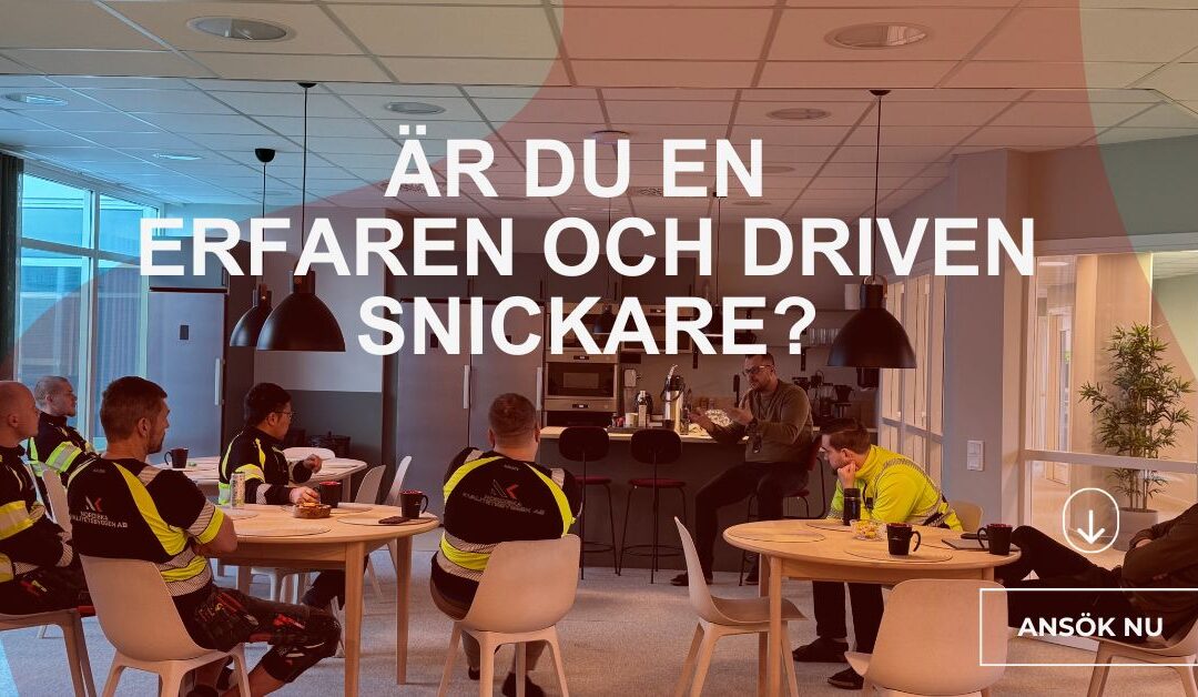 Driven och erfaren snickare